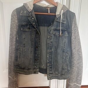 Free People Jacket with hood.
